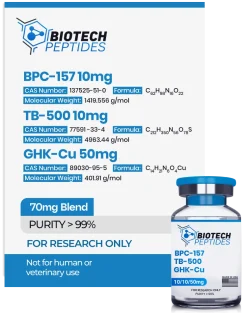 BPC-157 & TB-500 & GHK-Cu Blend (70MG)
